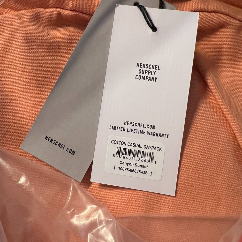 Herschel Supply Co Cotton Casual Daypack Canyon Sunset NWT - Picture 3 of 4